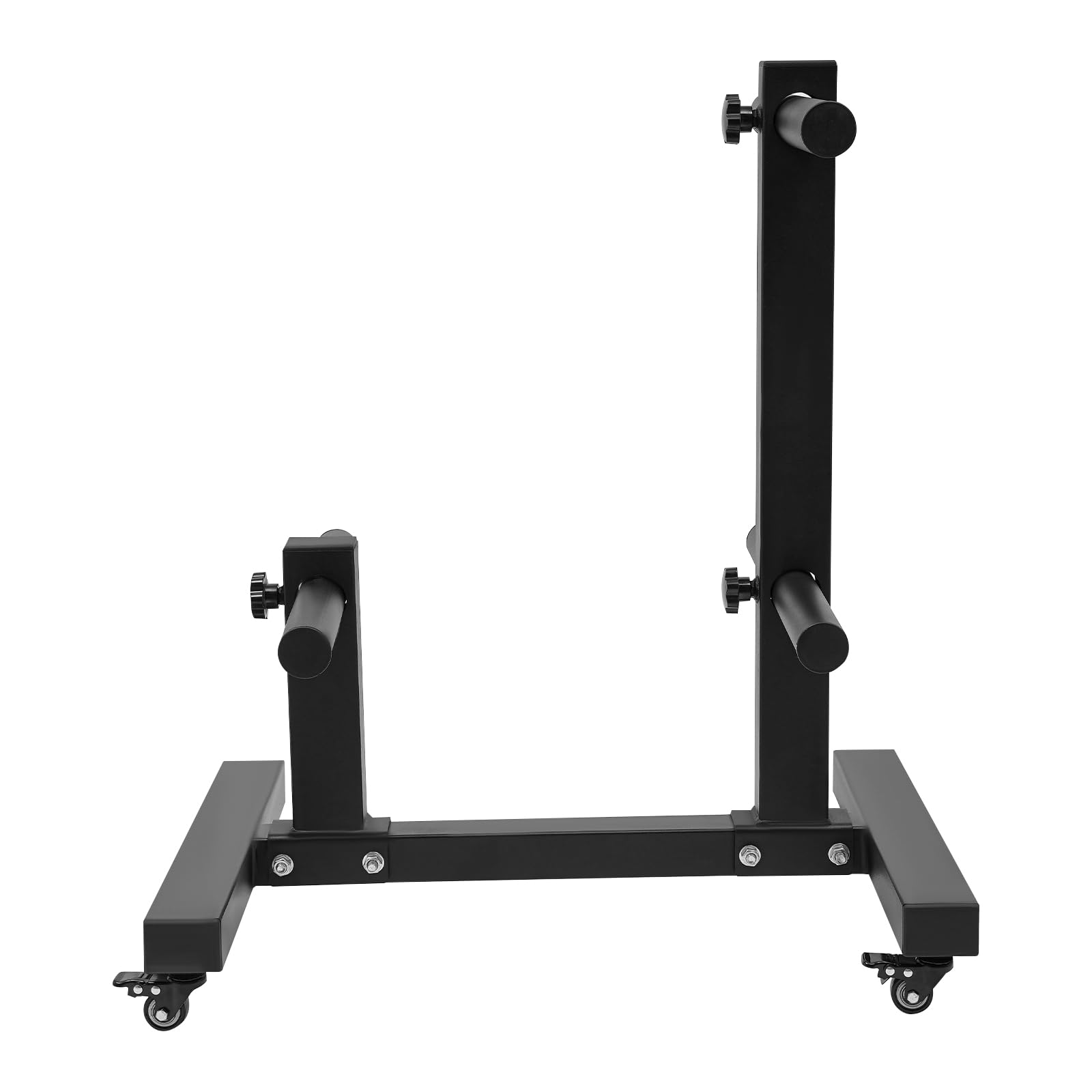 1100LBS Heavy Duty Dumbbell Rack - Commercial Grade Gym Weight Storage Organizer with Wheels | Olympic Weight Plate Tree & Double Column Design for Home Gym | Perfect for Weightlifting, CrossFit & Garage Workouts