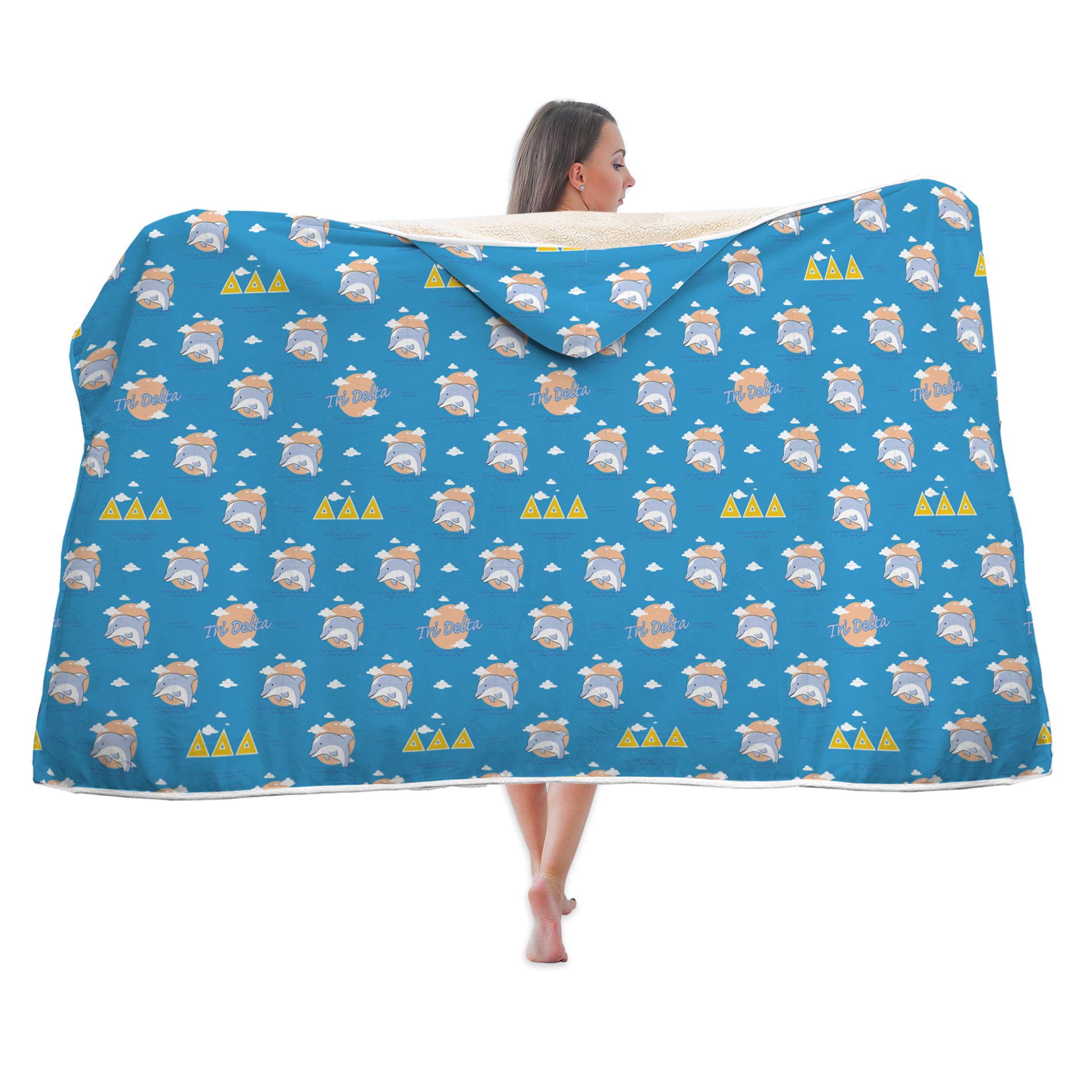 Bad Bananas Officially Licensed Sherpa Lined Hooded Blanket - Soft & Warm Wearable Blanket for Adults, Cozy Lounge Wear for Winter, Perfect for Movie Nights, Gaming & Relaxing at Home