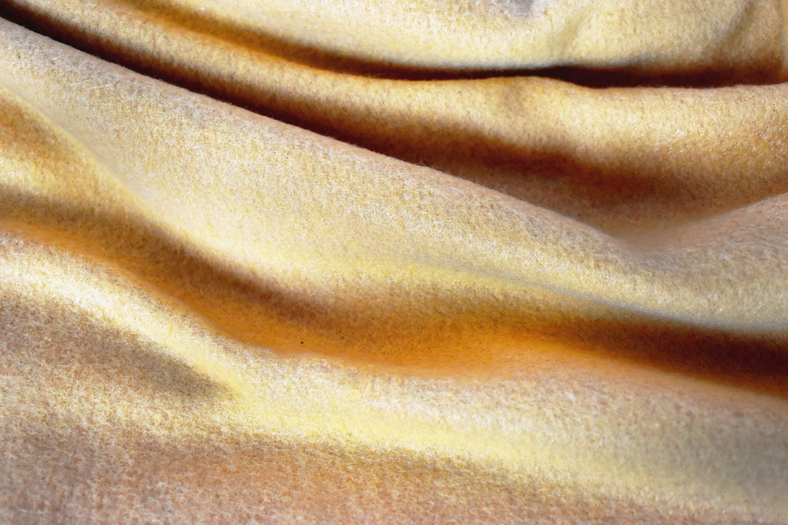 17lb Heavy Weighted Blanket for Adults - Large 72'' x 42'' Fleece/Flannel Blanket - Made in USA - Tan - Deep Pressure Therapy for Stress Relief & Better Sleep | Perfect for Anxiety Relief, Insomnia, and Relaxation at Home
