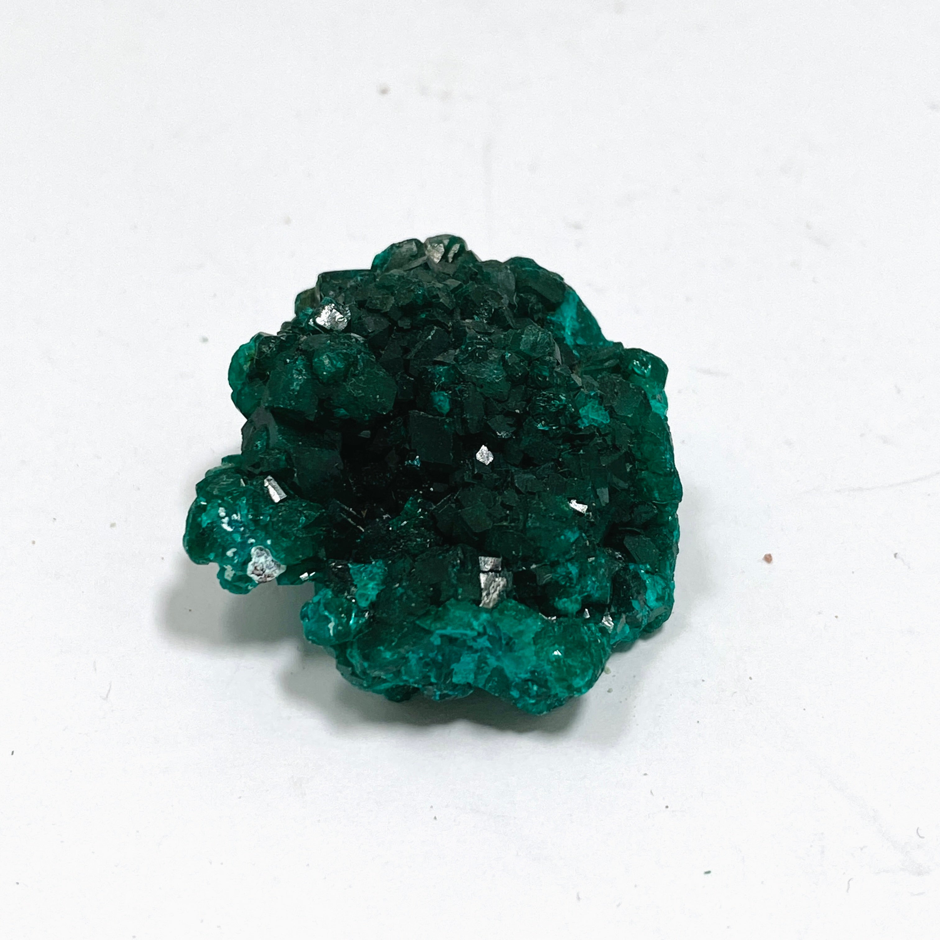 Natural Dioptase Crystal Specimen - DIOPS 03 | Rare Green Mineral Collection for Display, Healing & Meditation | Perfect for Gemstone Enthusiasts & Home Decor