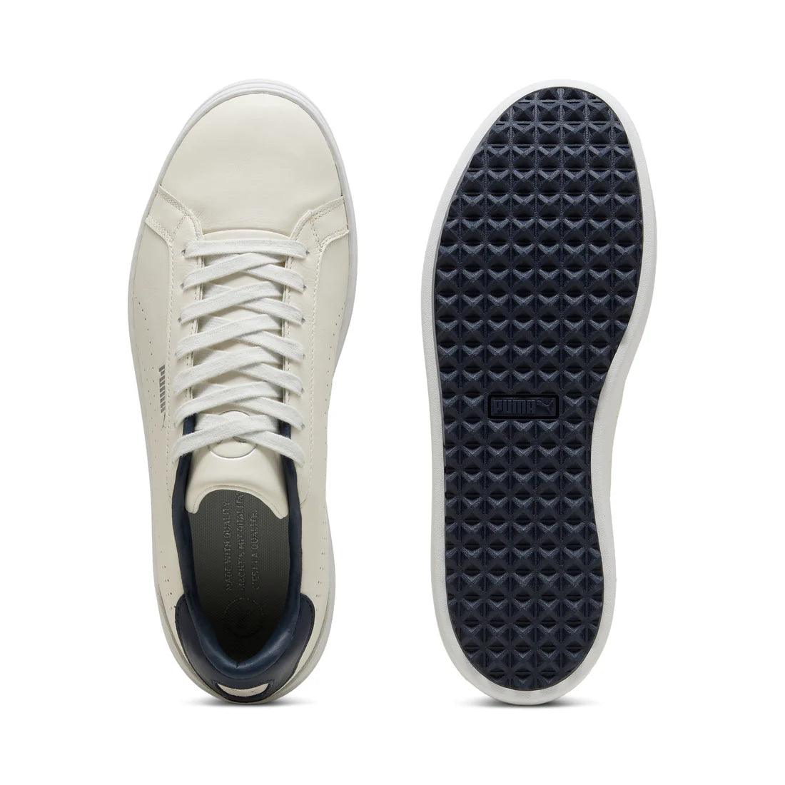 Puma Classic G Sneakers for Men - Warm White/Navy - Comfortable Casual Shoes for Running, Walking & Gym - Perfect for Everyday Wear & Sports Activities