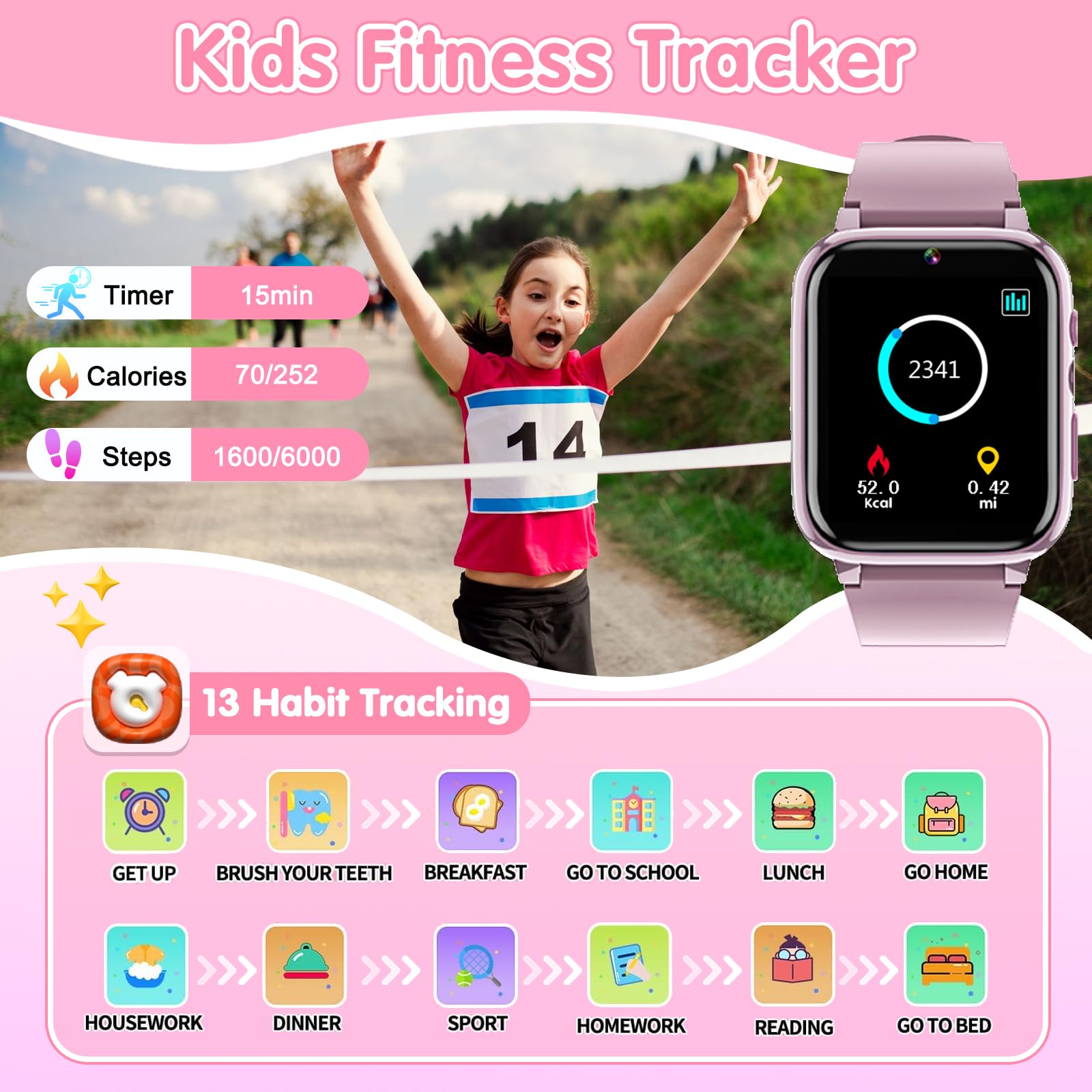 Kids Smart Watch with 26 Games & Camera - Perfect for 3-12 Year Olds