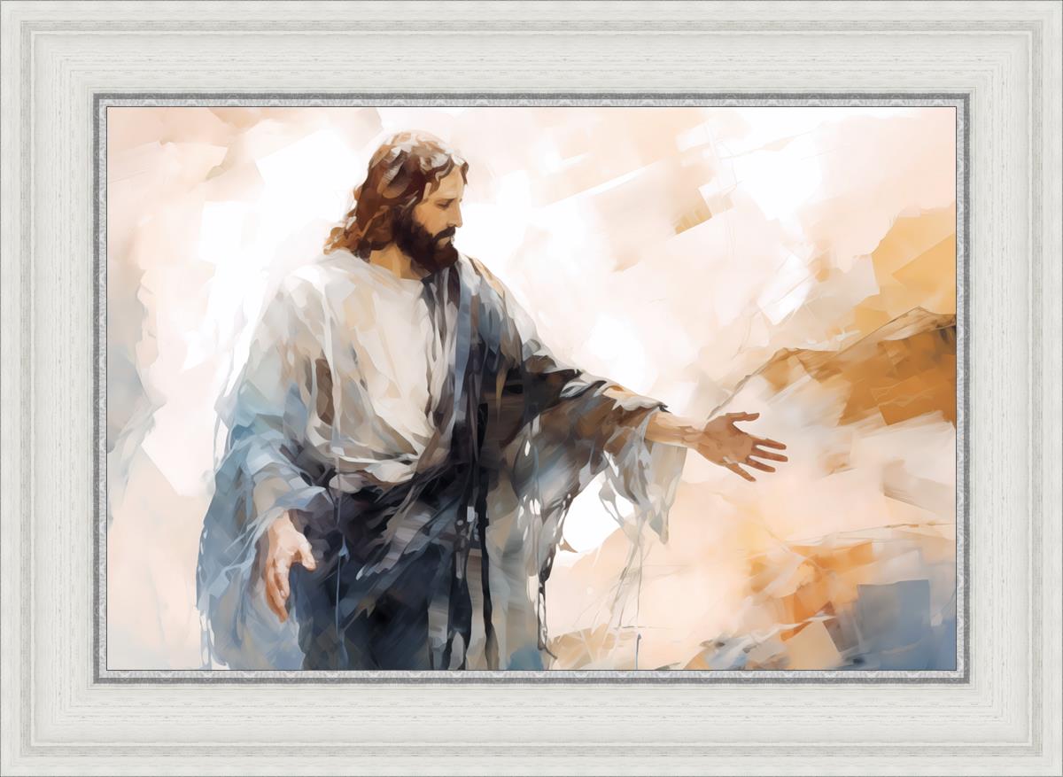Come Unto Me By Gabriel Heaton - Inspirational Christian Wall Art for Home & Church Decor | Perfect for Living Room, Bedroom & Office