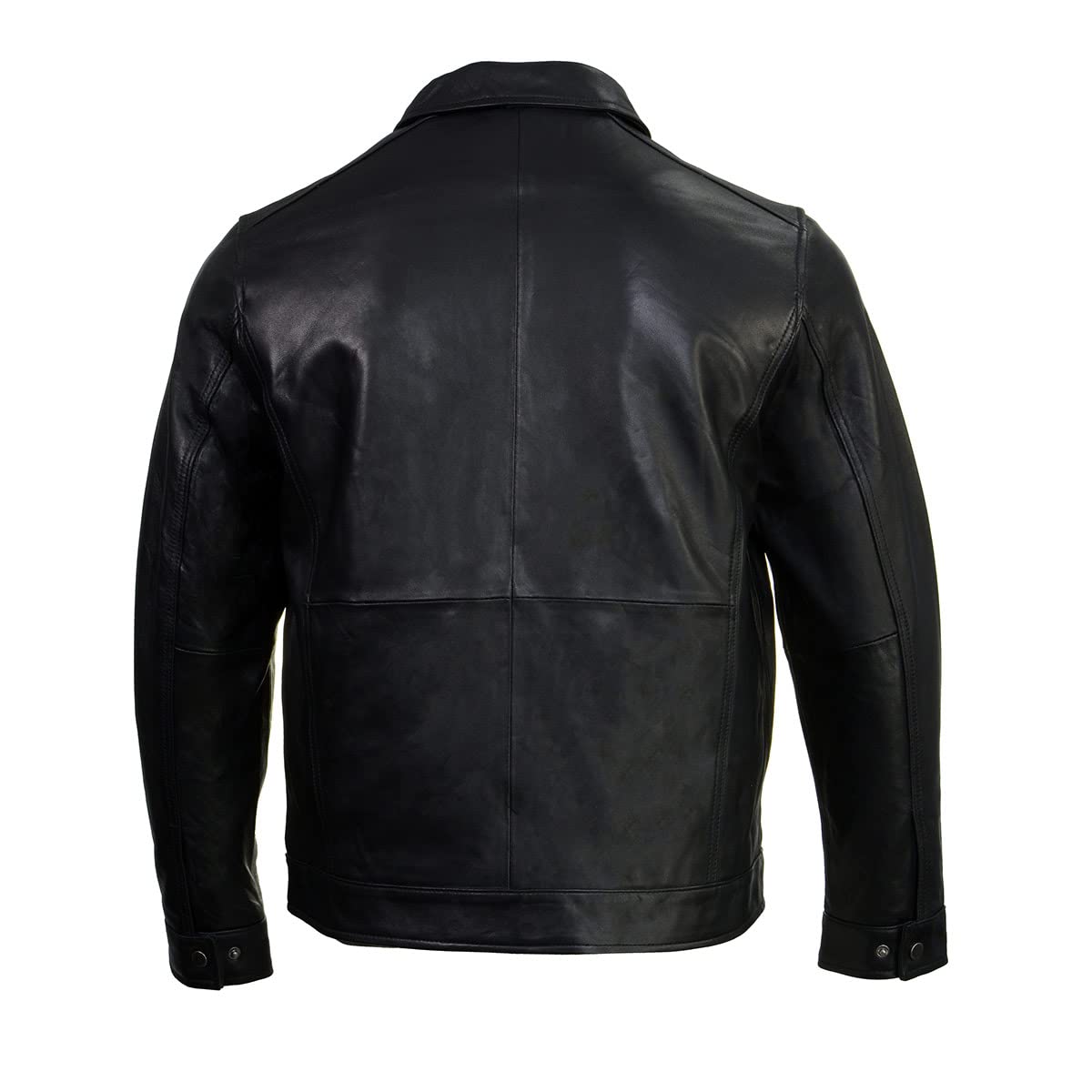 Premium Milwaukee Leather Men's Black New Zealand Lamb Skin Jacket - Stylish Motorcycle & Casual Wear for All Seasons