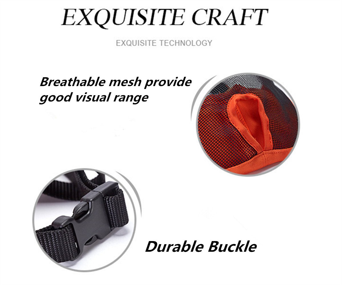 Adjustable Breathable Mesh Dog Muzzle for Bulldogs & Short Snout Breeds - Anti-Biting Chewing Licking - Grey Pet Grooming Mask for Training, Walks & Vet Visits
