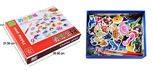 32pcs Magnetic Wooden Fishing Game Set - Educational Baby Toys for Toddlers, Fun Garden & Indoor Play - Perfect Gift for Kids Birthday Party & Learning Activities