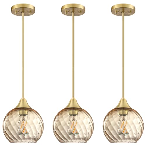 3 Pack Amber Glass