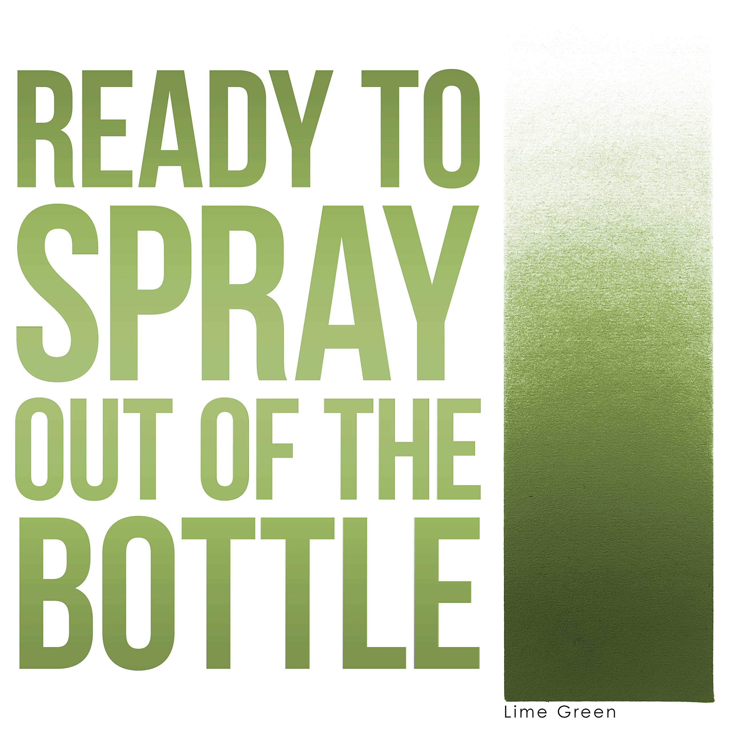 1-oz Lime Green Water-Based Airbrush Body Paint - Custom Face & Body Art for Halloween, Cosplay & Costume Parties - Non-Toxic, Washable & Skin-Safe