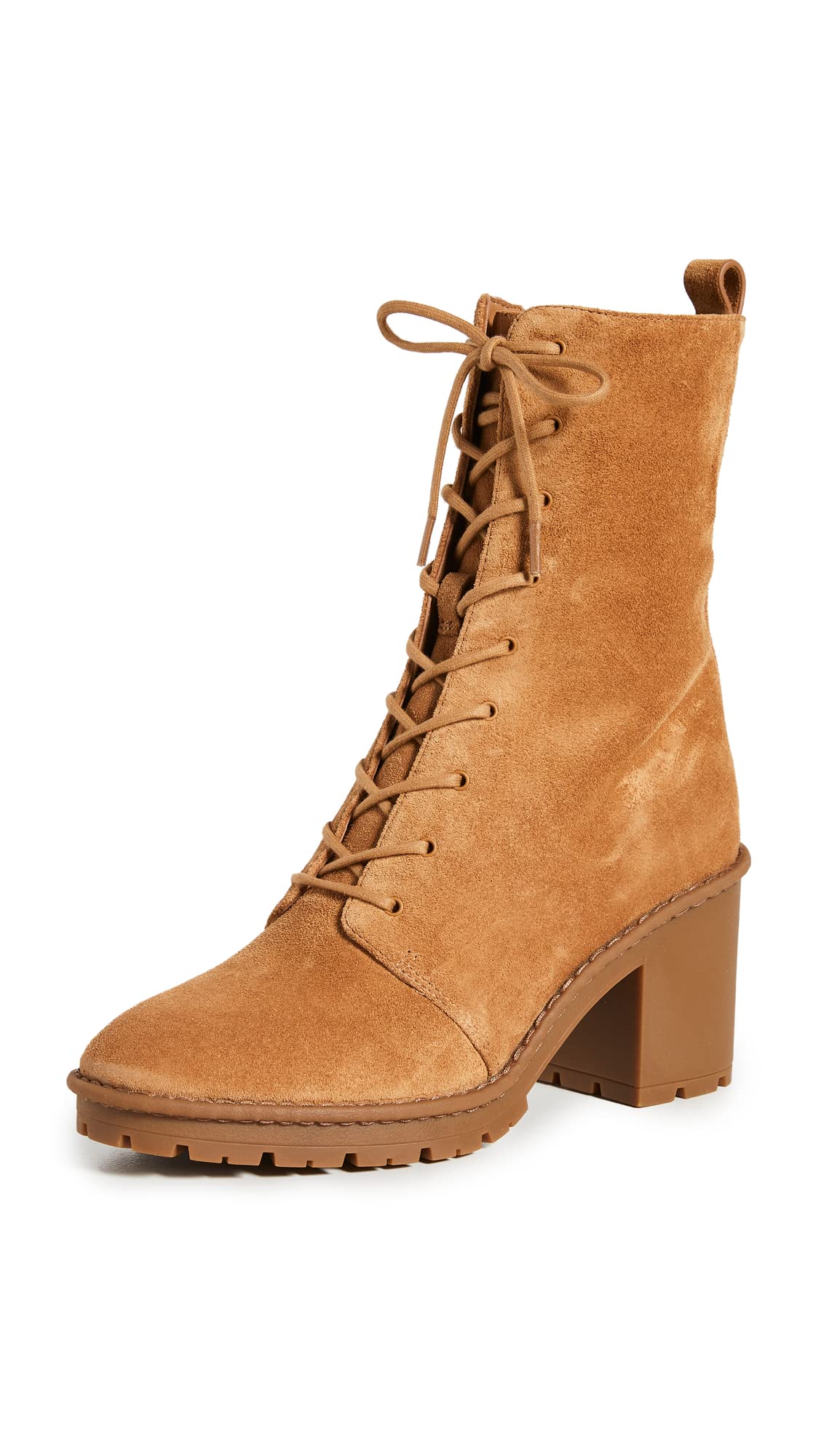 Vince Women's Henderson Lace-Up Ankle Boots - Stylish & Comfortable Leather Booties for Fall & Winter - Perfect for Office, Date Night & Casual Outings