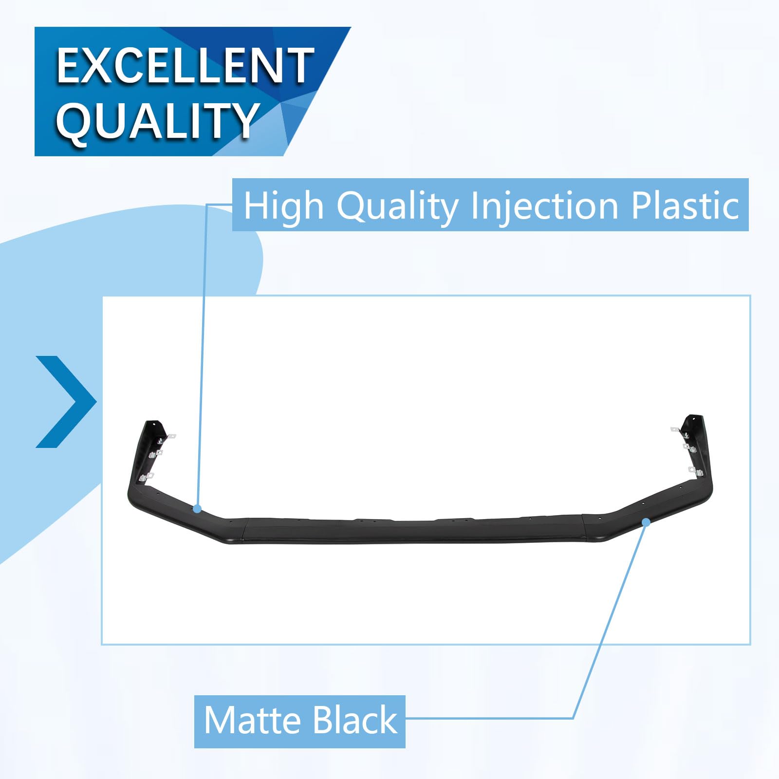 ECOTRIC Front Bumper Lip for 2016-2023 Chevy Camaro SS V8 - Carbon Fiber Front Air Chin Spoiler & Underbody Lip Kit | Enhances Aerodynamics & Sporty Look for Street Racing & Car Shows