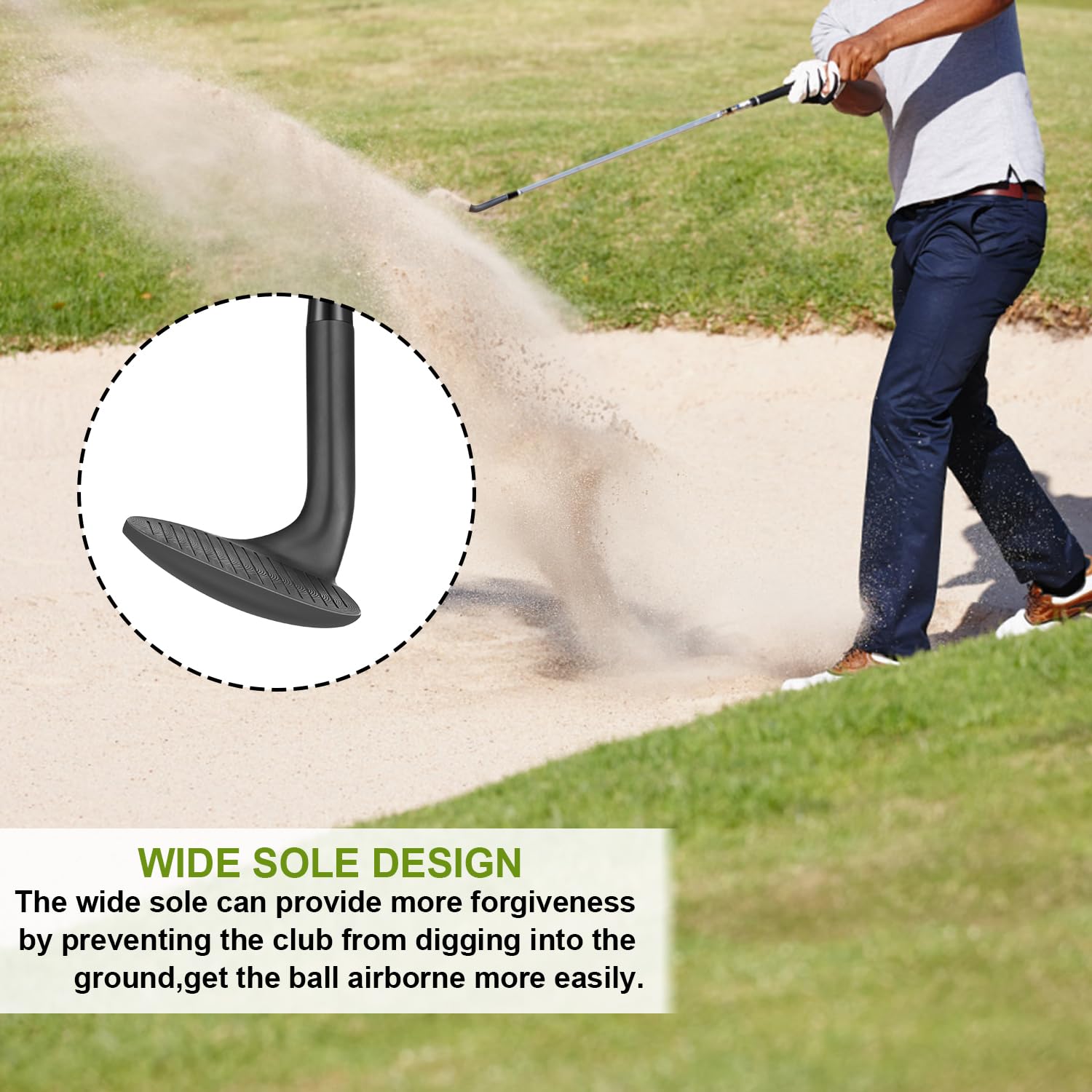 Premium MAZEL Forged Golf Wedges Set for Men & Women - High Loft Gap, Sand & Lob Wedge | Escape Bunkers & Improve Short Game | Perfect for Greenside Shots, Chipping & Bunker Play