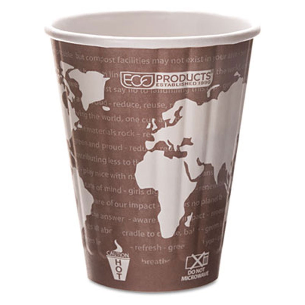 Eco-Friendly Compostable 8Oz Maroon Hot Coffee Cups - 800 Count Carton | Biodegradable Insulated Paper Cups for Coffee, Tea, Hot Chocolate - Perfect for Cafes, Offices, and Eco-Conscious Events