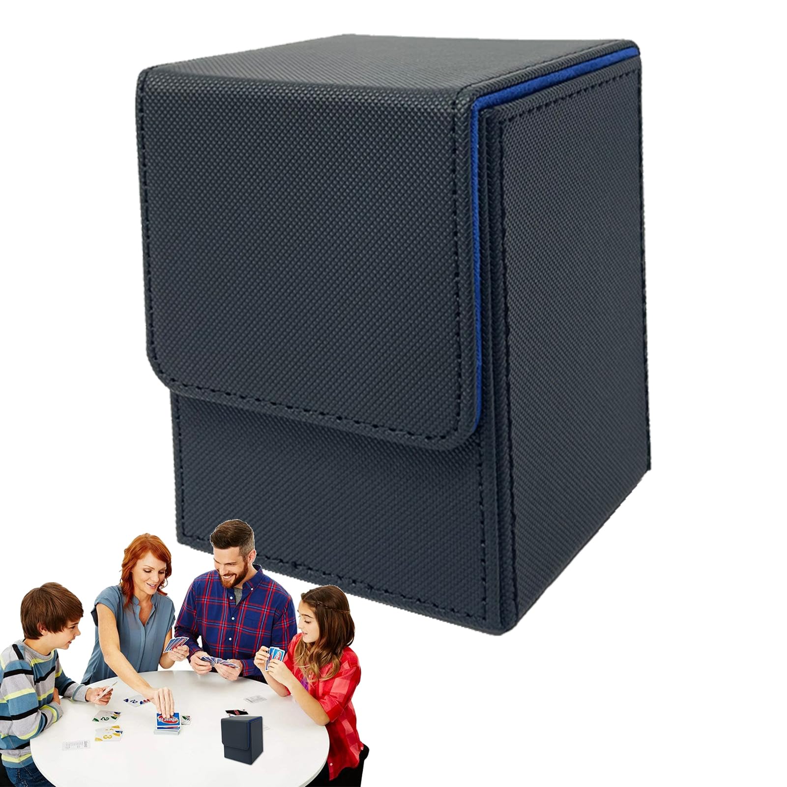 Klufo Horizontal Card Deck Storage Box - Premium Card Deck Cases for Safe Storage & Easy Access | Perfect for MTG, Pokemon, and Yu-Gi-Oh Trading Cards