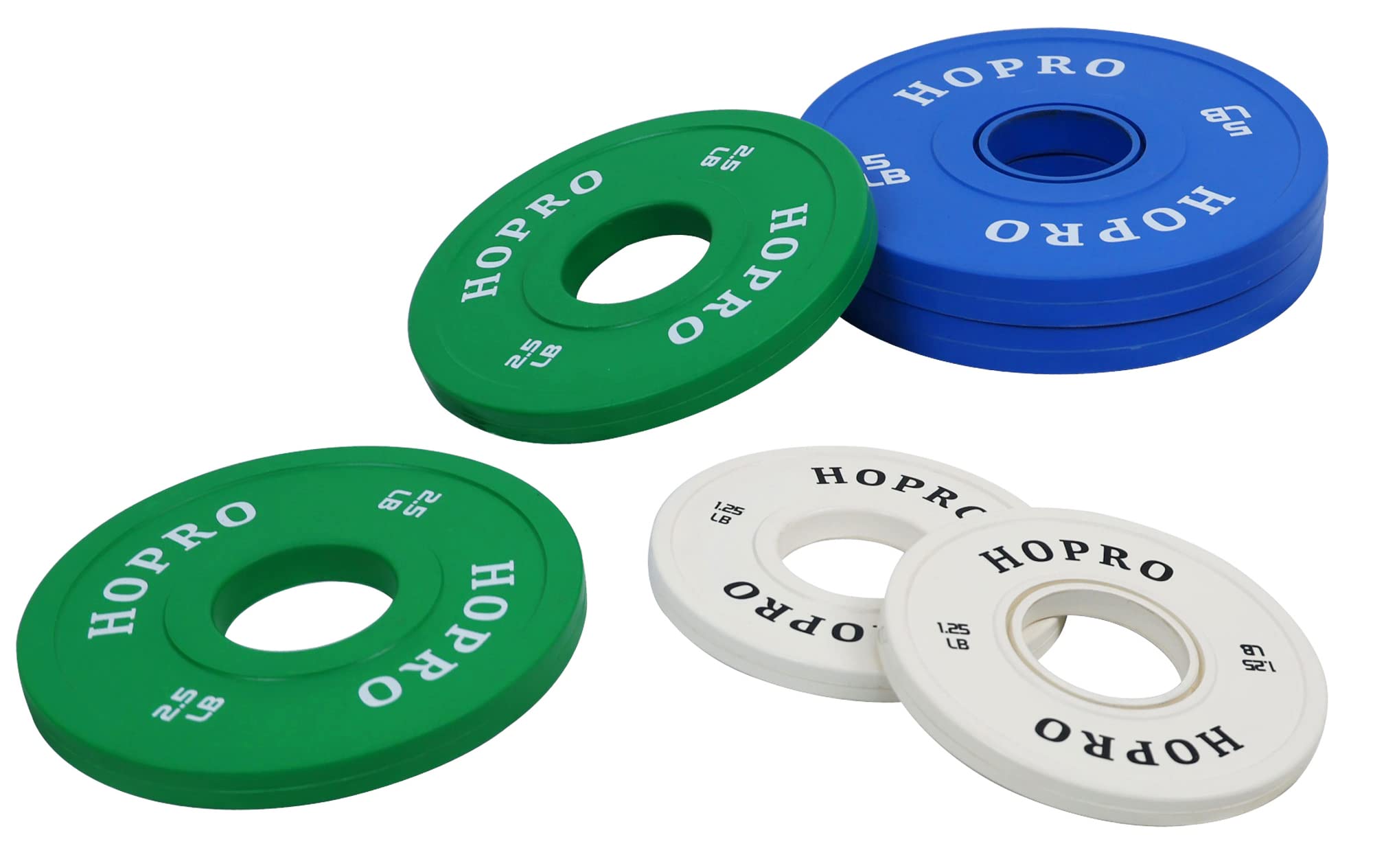 Olympic Fractional Weight Plates Set - 1/4LB, 1/2LB, 3/4LB, 1LB, 1.25LB, 2.5LB & 5LB Pairs - Premium Gym & Home Workout Equipment for Strength Training, Weightlifting & CrossFit