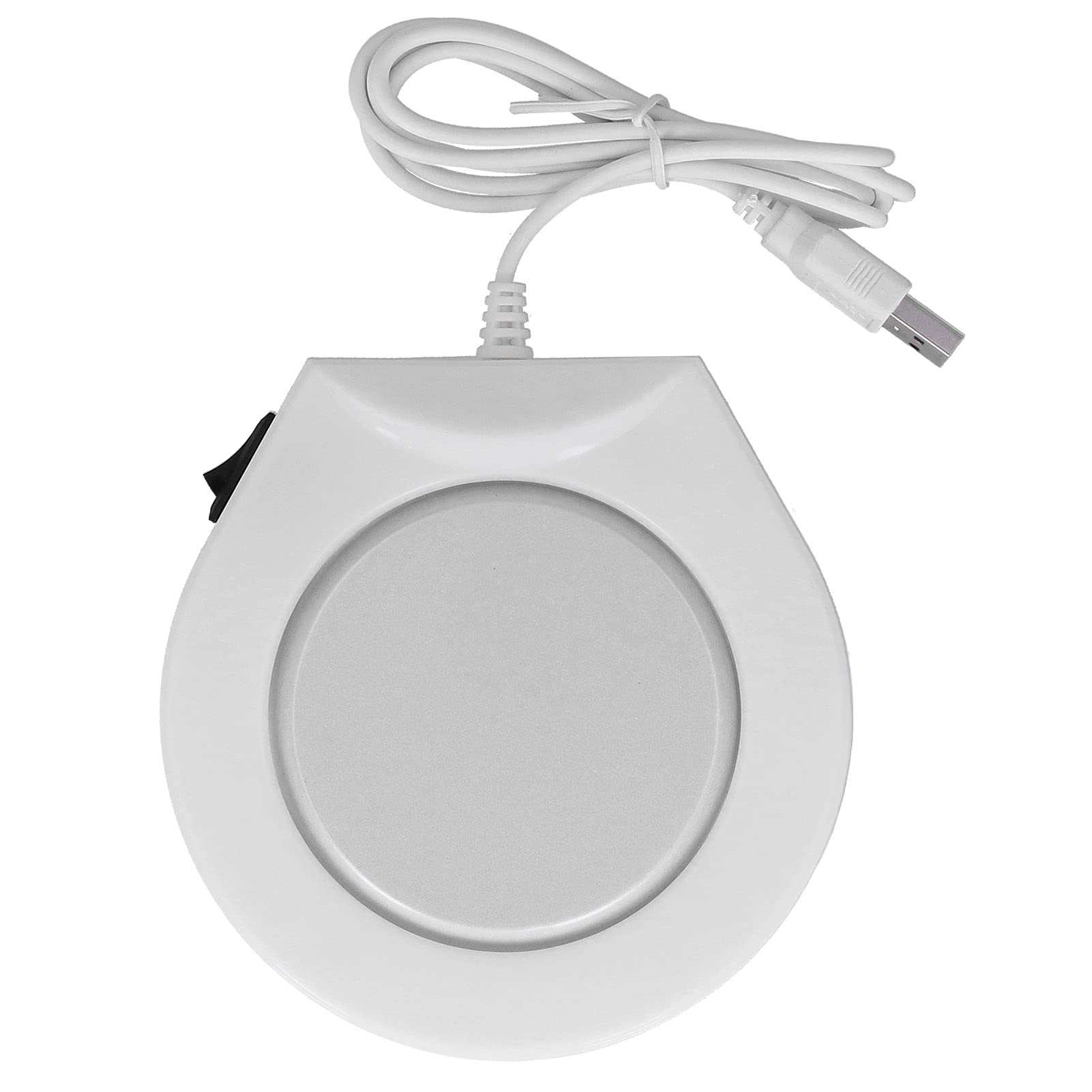 USB Heated Mug Warmer Pad - Coffee Cup Warmer for Office & Home, Electric Coaster Mat with USB Plug for Tea, Milk & Beverages - Perfect for Desks, Workstations & Gift Giving