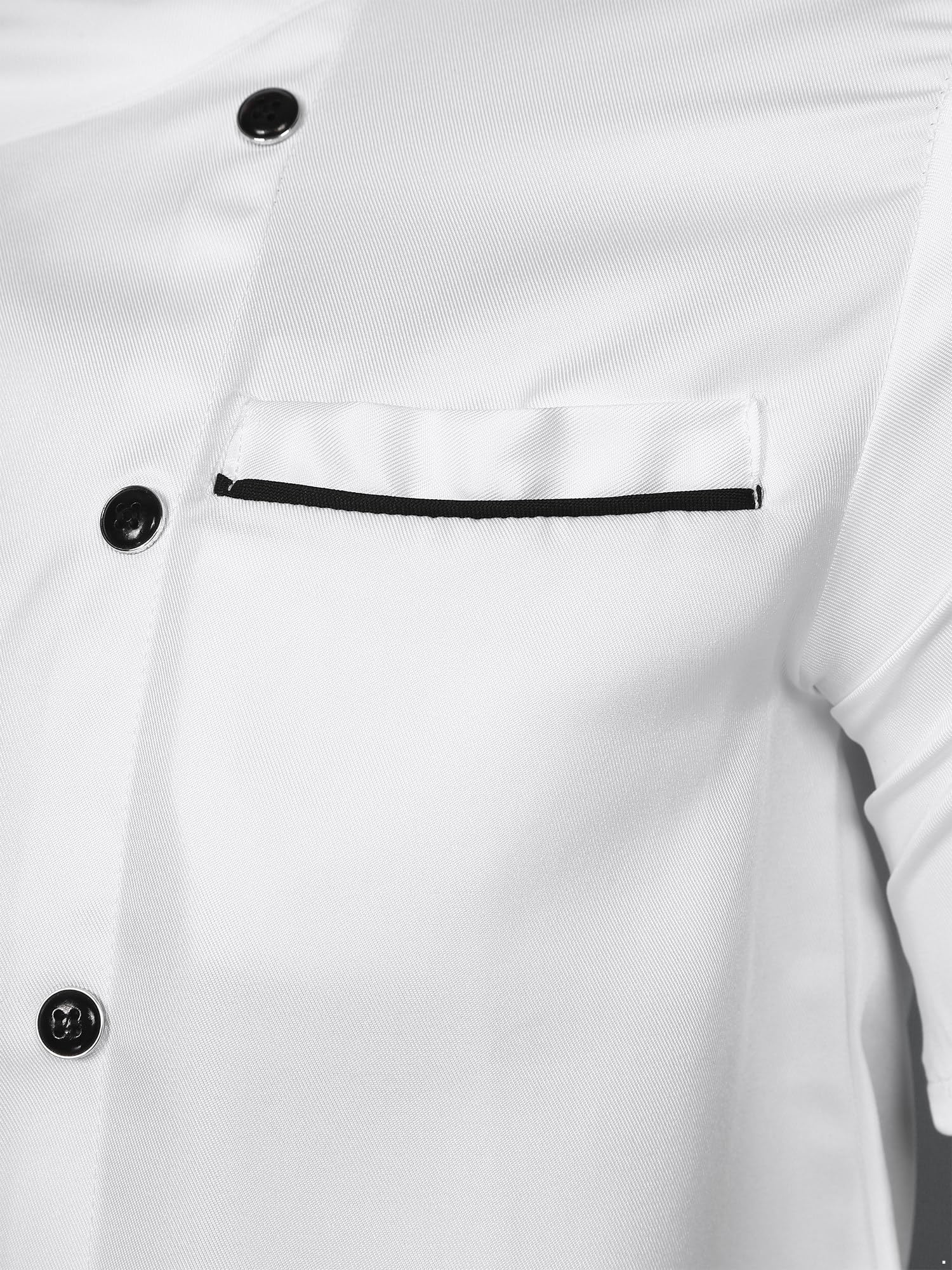 JEYPINMI Short Sleeve Chef Shirt - Professional Kitchen Jacket for Men & Women - Perfect for Cooking, Baking & Restaurant Work