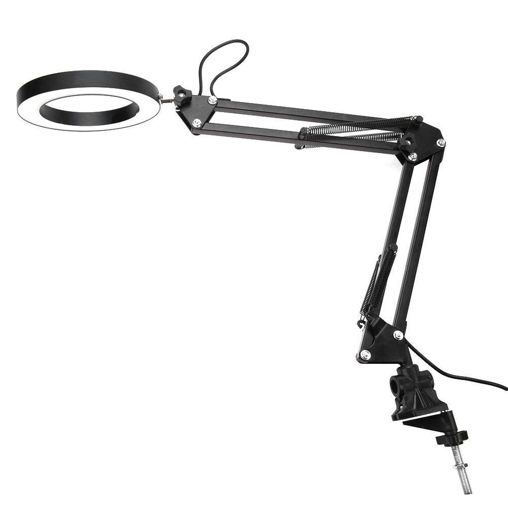 Foldable LED Desk Lamp with USB Clamp - Dimmable Eye-Care Table Light with Swing Arm & 3 Color Modes for Office, Study, and Bedroom Reading