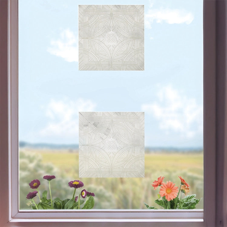 6x6 Clear & Etched Glass Bird Deterrent Window Decals - 4 Pack | UV Reflective Anti-Collision Stickers for Home, Office & Garden Windows