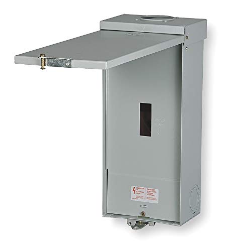 GE TE100R 100A Circuit Breaker Enclosure - NEMA 3R Rated, Weatherproof Outdoor Electrical Box for Industrial & Commercial Use