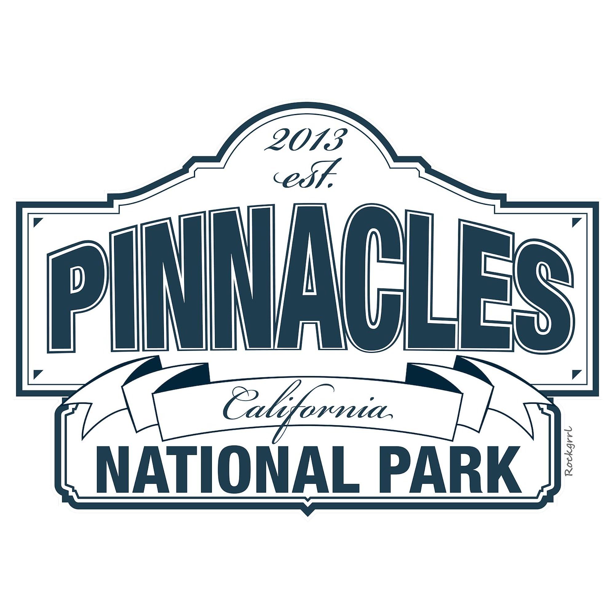 Pinnacles National Park 3x3 Inch Square Bumper Sticker - Waterproof Vinyl Car Decal for Windows, Laptops & Travel Gear - Perfect for Outdoor Enthusiasts & National Park Collectors