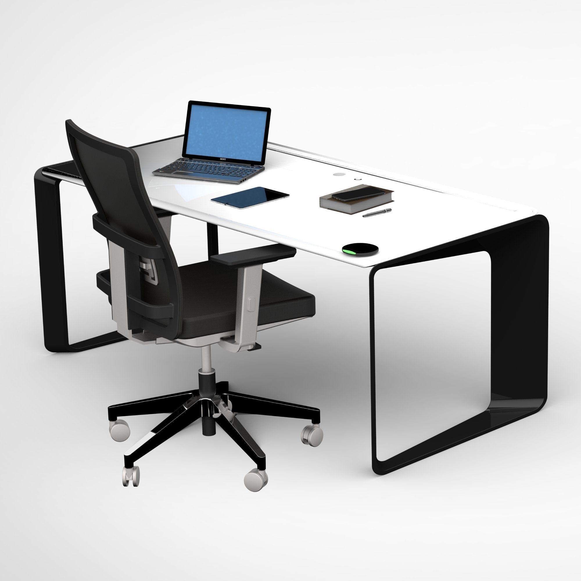 3.5 Inch Touchscreen Desk Booking Panel PC - Digital Signage & Office Scheduling Display for Meeting Room Management & Workspace Reservation