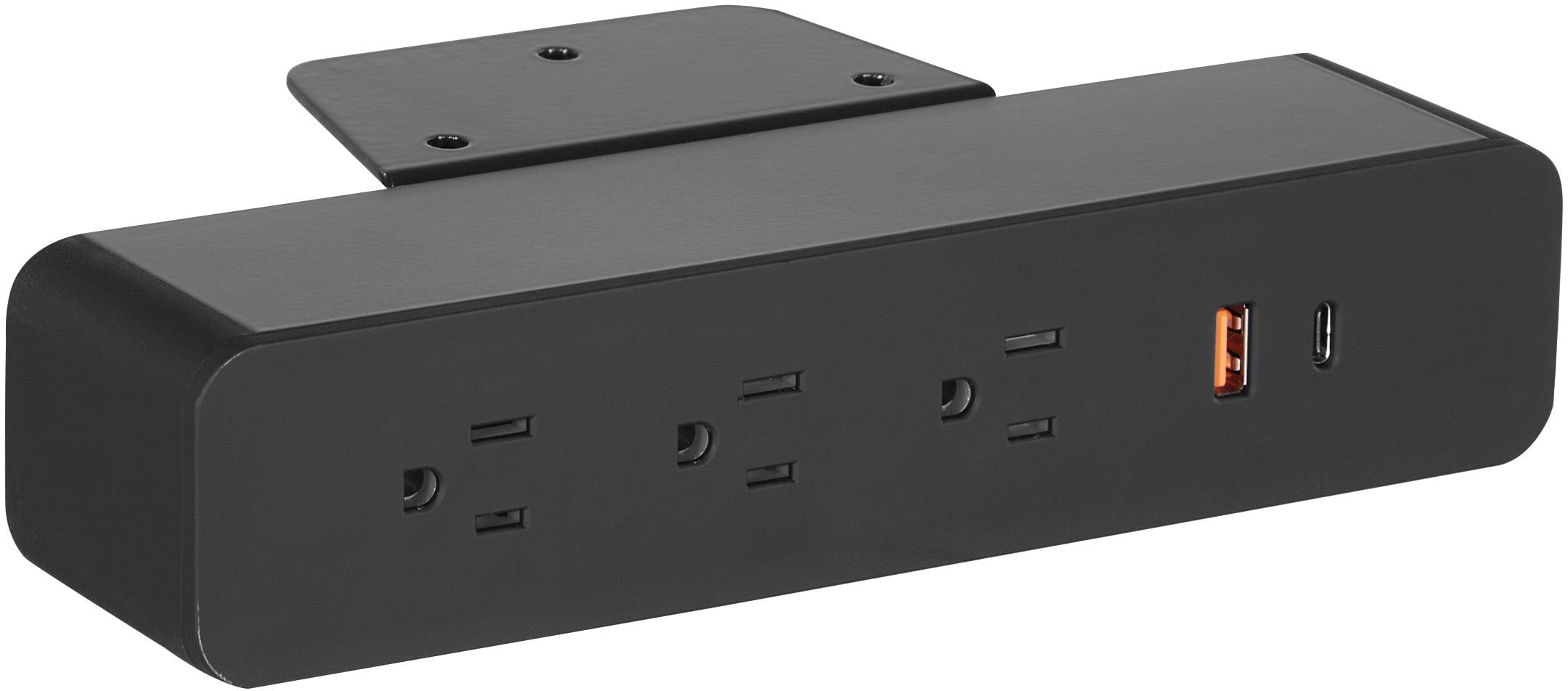 Office Star Undersurface Mount Power Charger [PM8311] - USB Charging Station for Home & Office Desks - Perfect for Workspaces, Conference Rooms, and Modern Furniture