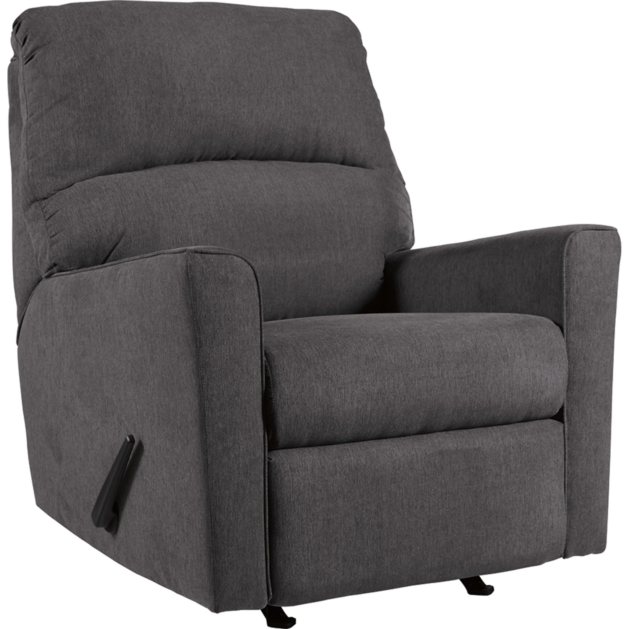 Aleyna Rocker Recliner Chair - Premium Comfort, Charcoal Gray - Perfect for Living Room, Bedroom & Home Theater Relaxation