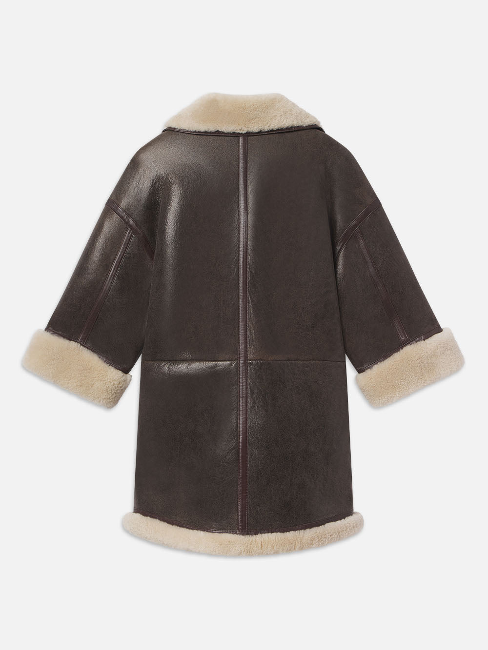 Luxury Shearling Cocoon Coat - Soft & Warm Winter Outerwear for Women | Cozy Cardamom Color | Perfect for Cold Weather, Travel & Casual Outings