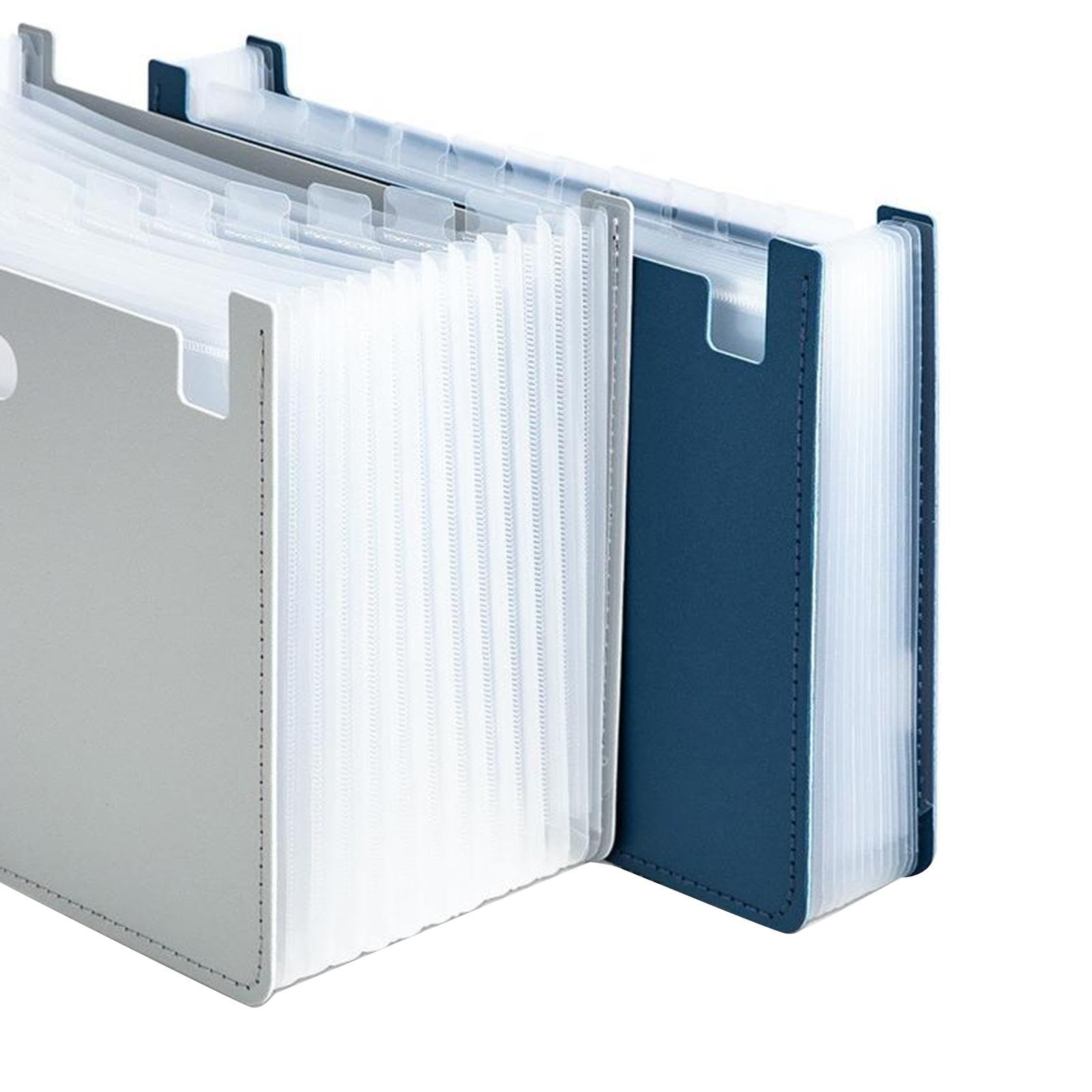 Oshhni Accordion File Organizer - Expanding File Folder with 12 Pockets, Letter Size, Gray - Perfect for Office, School, Home Document Storage & Organization