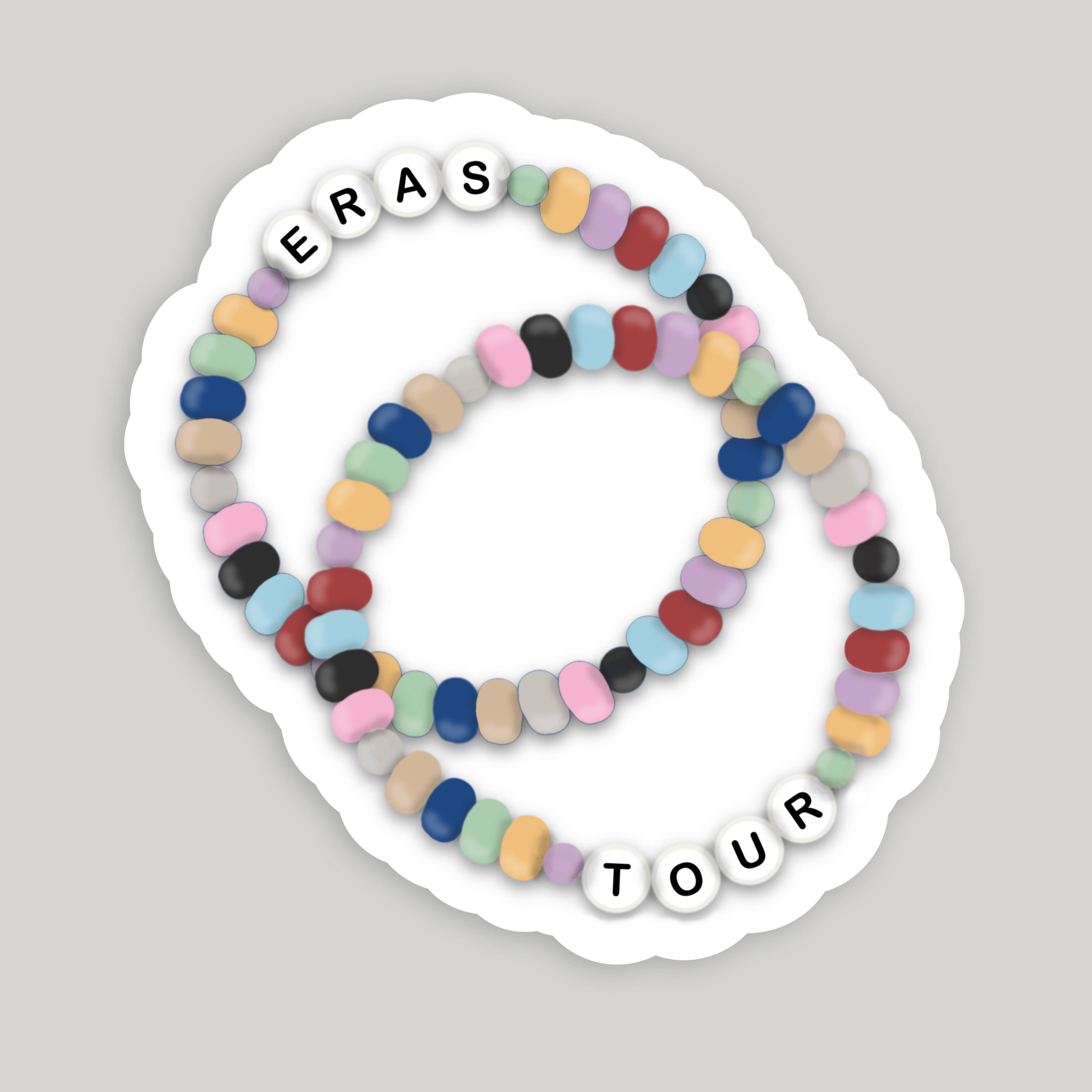 Taylor Swift Eras Tour Friendship Bracelet & Sticker Set - Collectible Music Merchandise for Concerts, Fan Gifts, and Swiftie Accessories
