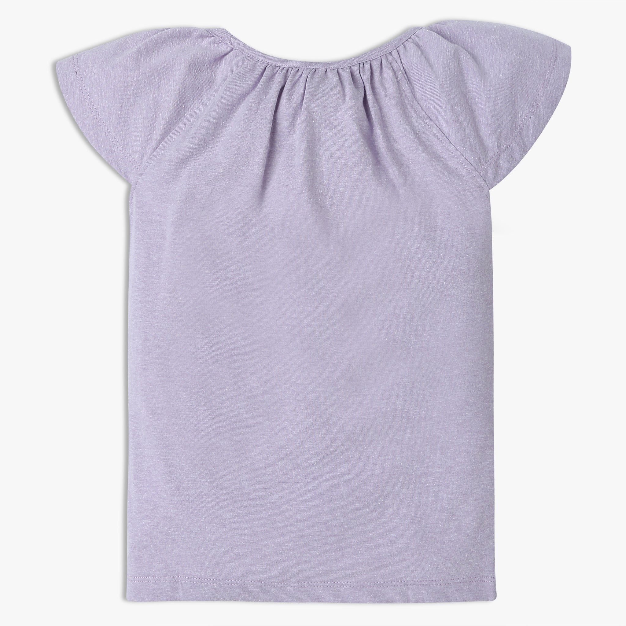 Girls Solid Color Crew Neck Short Sleeve T-Shirt - Soft Cotton Casual Tee for Everyday Wear, School, and Playdates