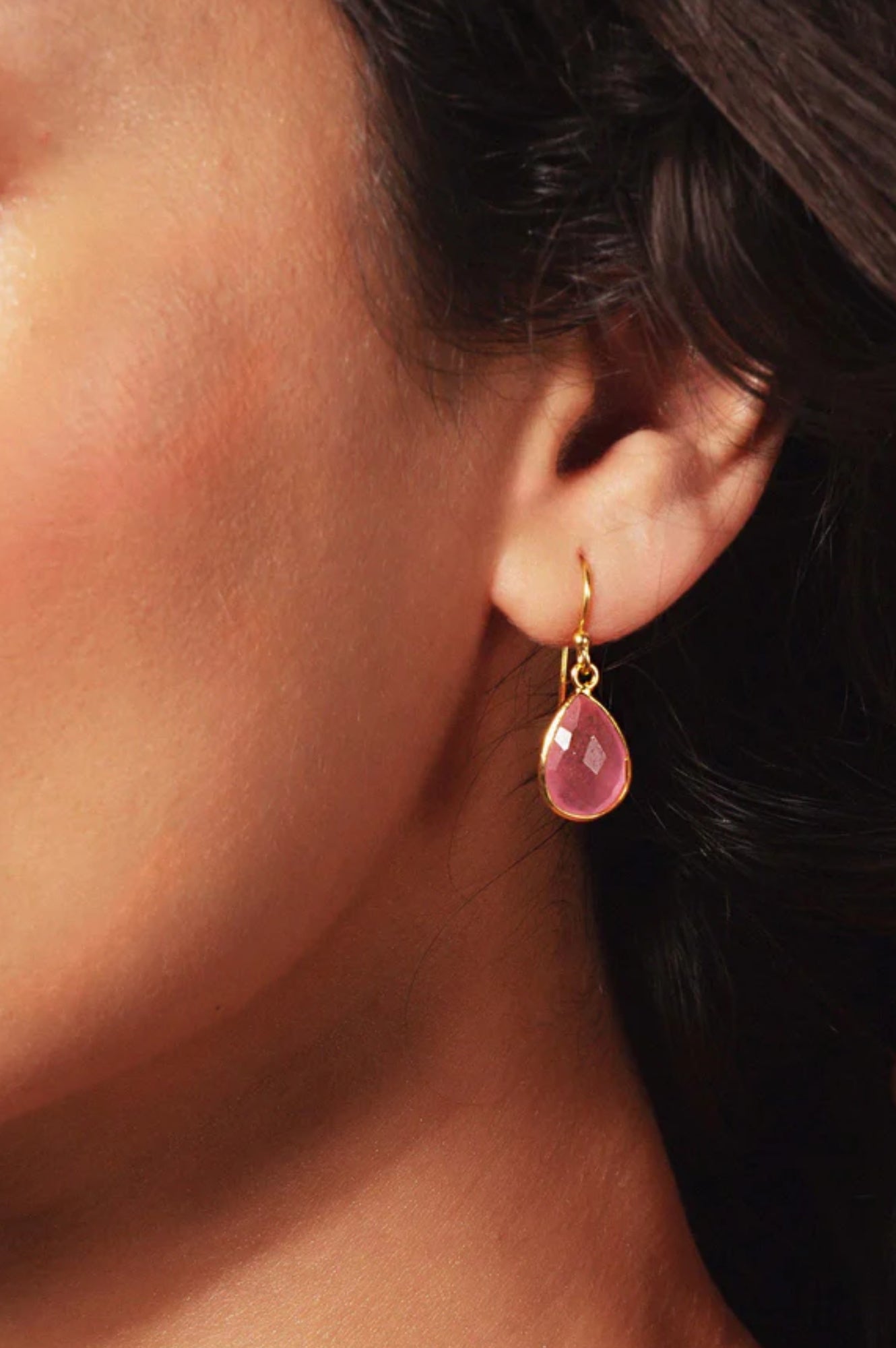 Elegant Pink Ava Earrings for Women - Trendy Rose Gold Dangle Earrings for Party, Wedding & Everyday Wear