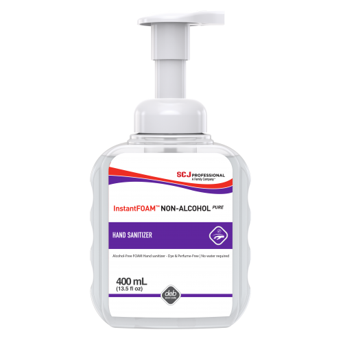 InstantFOAM Alcohol-Free Hand Sanitizer Foam, 400ml (12-Pack) – Gentle & Effective for Home, Office, and Travel Use