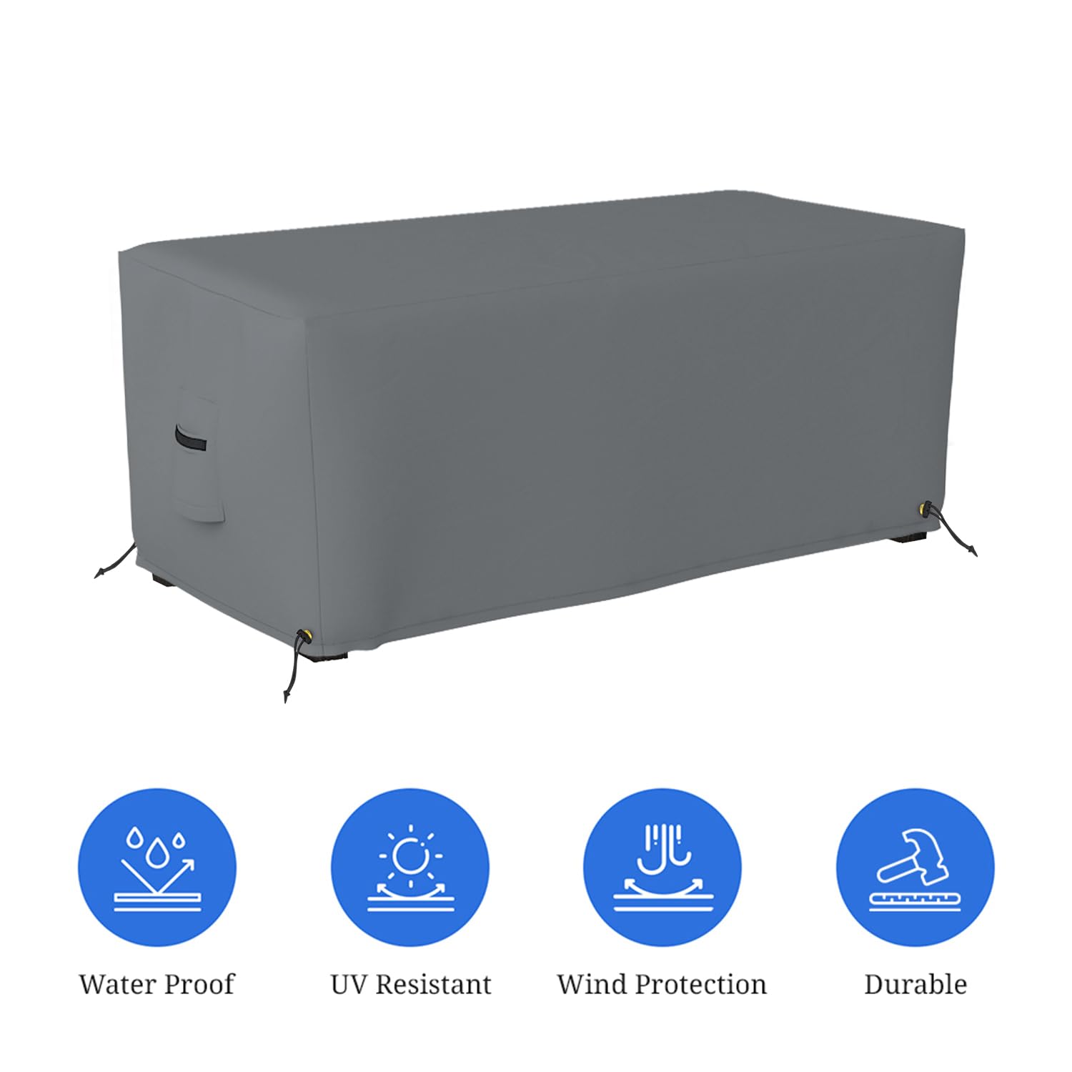 Waterproof Rectangle Ottoman Cover 48