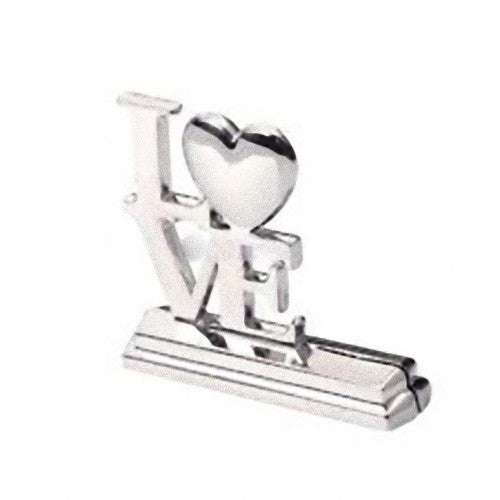 100-Pack Silver LOVE Letter Wedding Name Card Place Stands - Bulk Set for Wedding, Anniversary & Engagement Parties - Perfect for Table Seating, Reception Decor, and Bridal Shower Events