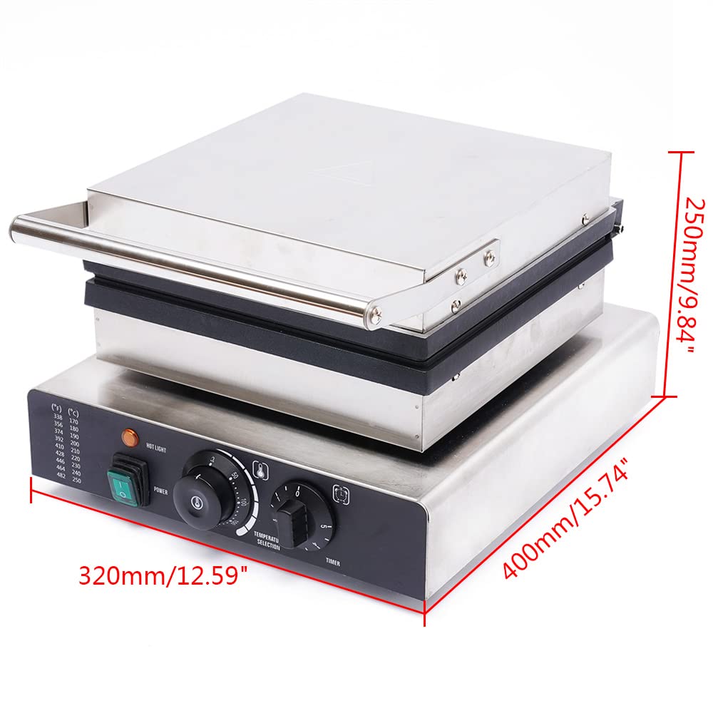 110V Commercial Electric Waffle Maker - 2000W Nonstick Bubble Waffle Machine for Baking Delicious Waffles, Pancakes & Desserts - Perfect for Breakfast, Cafes & Home Cooking