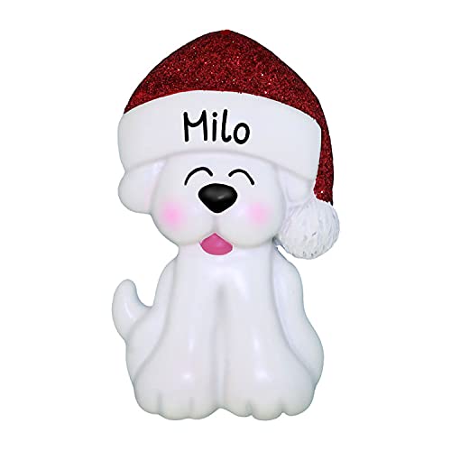 White Christmas Dog