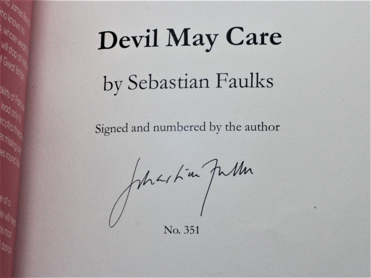 Devil May Care by Sebastian Faulks - Limited Slipcased Signed Edition | Collectible Hardcover Book for Literary Fans & Book Lovers