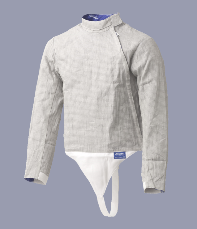 Uhlmann Boys Fencing Sabre Lame with Front Zip - Lightweight Electric Fencing Gear for Youth Competitions & Training