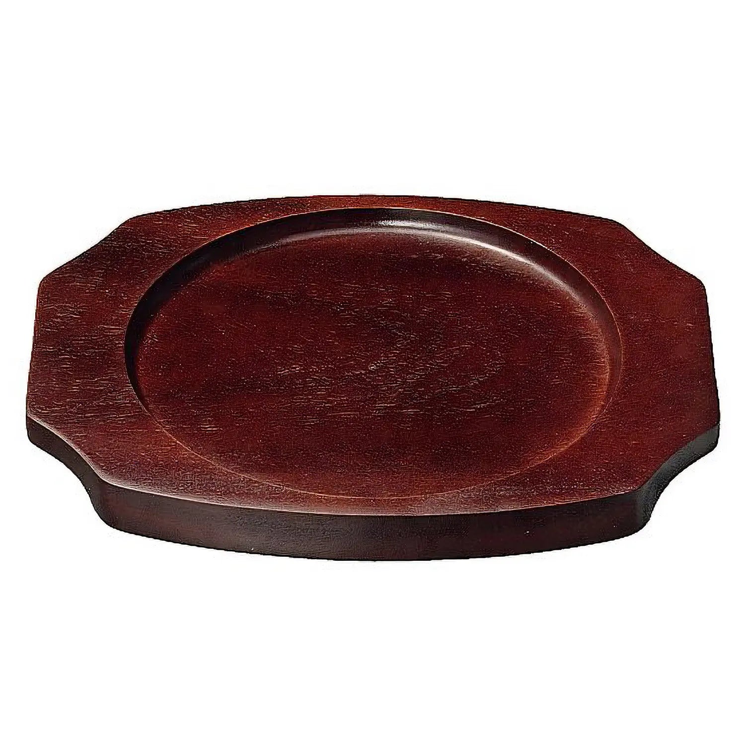 EBM Wooden Base for Round Sizzler Platter - Durable Serving Stand for Hot Dishes, Perfect for Restaurants, Catering & Home Dining