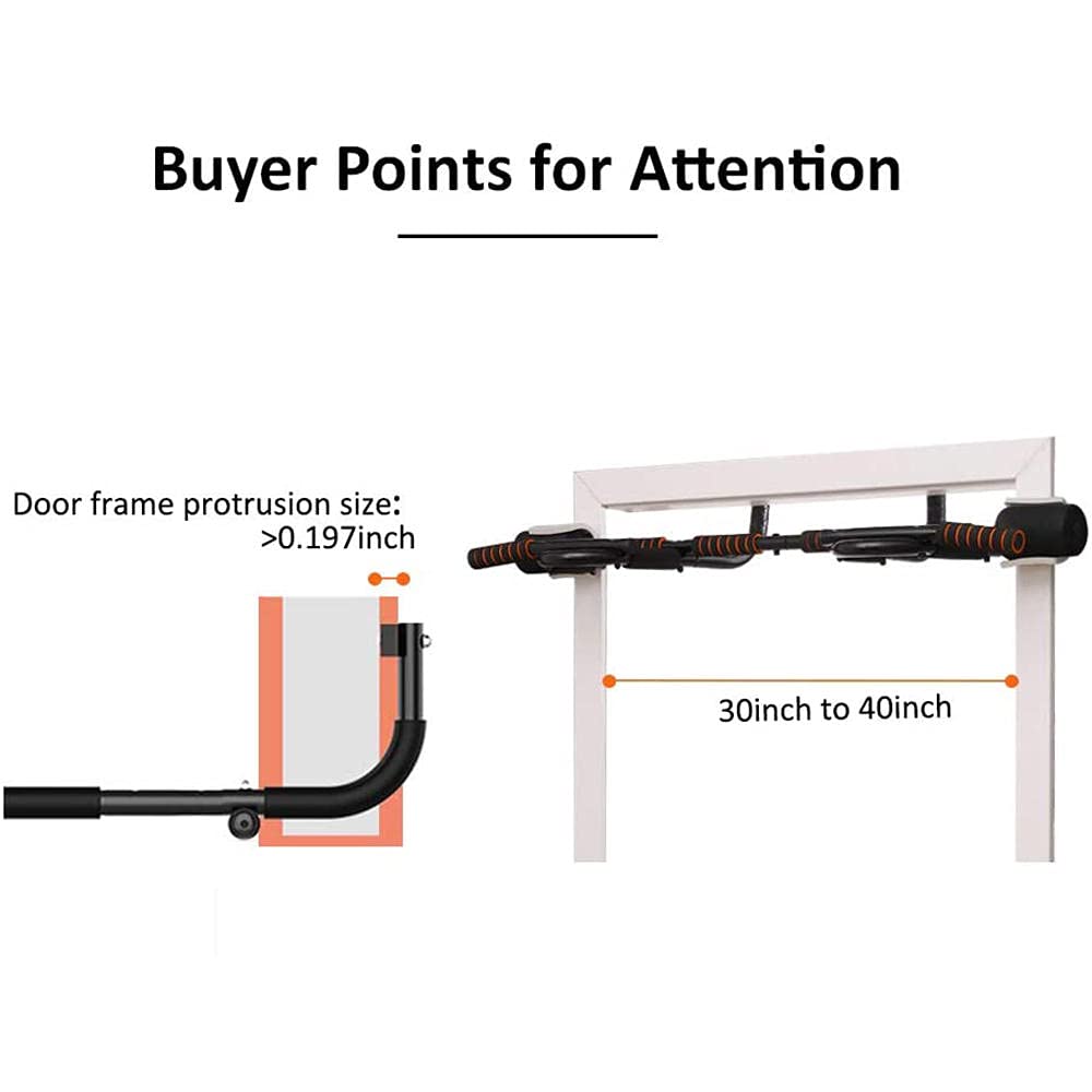 Best Pull Up Bar for Doorway - Heavy Duty Chin Up Bar for Home Gym, Multifunctional Dip Station & Doorway Exercise Equipment - Perfect for Strength Training, Calisthenics & Full Body Workouts at Home