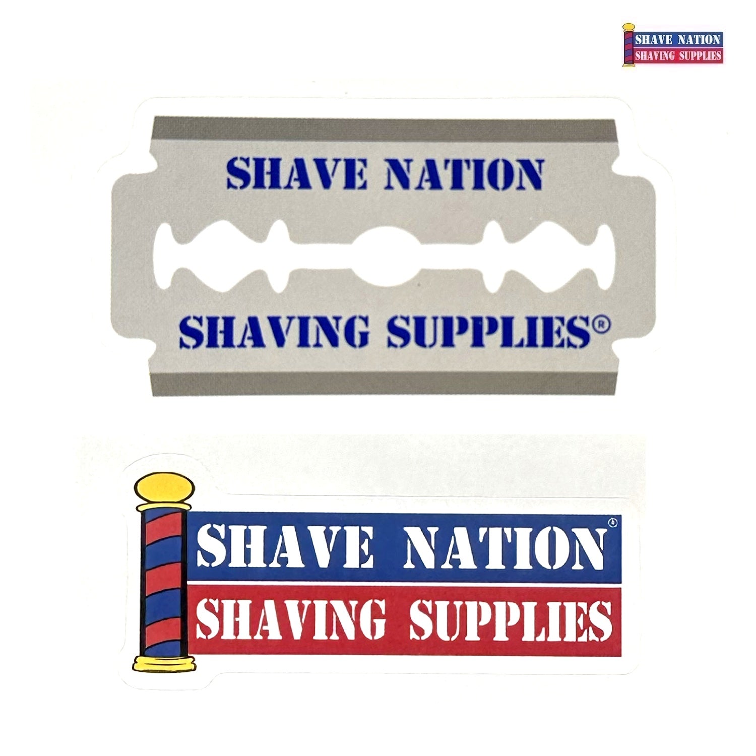 FREE Shave Nation Sticker with Every Razor Purchase - Perfect for Grooming Kits & Barber Gifts