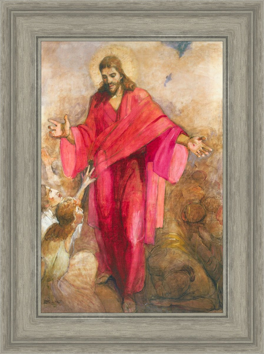 Christ in Red Robe - Religious Wall Art Decor for Home, Church & Office - Inspirational Christian Gift & Spiritual Decor