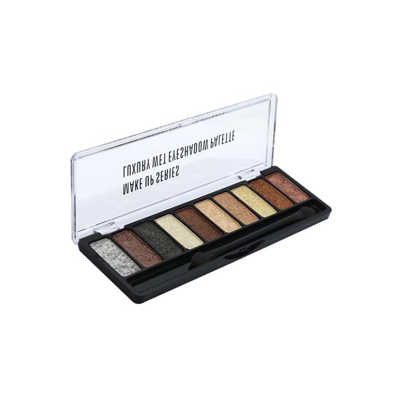 10-Color Matte & Shimmer Eyeshadow Palette - Luxury Wet Eyeshadow Makeup Kit with Rich Pigments | Professional Eye Makeup for Day to Night Looks | Perfect for Parties, Weddings & Everyday Wear | 8g Multicolor Palette -01