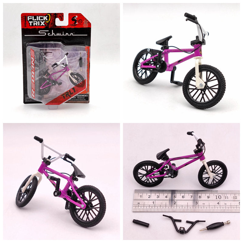 Premium Diecast Finger Bike FLICK TRIX - Miniature BMX Toy Bicycle Model for Kids & Collectors - Perfect Gift for Birthday, Party Favors & Desk Decor
