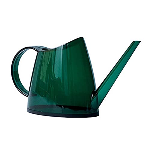 1.4L Transparent Long Spout Watering Can - Nordic Style Garden Kettle for Indoor/Outdoor Plants, Bonsai & Flower Pots | Perfect for Home Gardening, Balcony Decor & Plant Care (Green)
