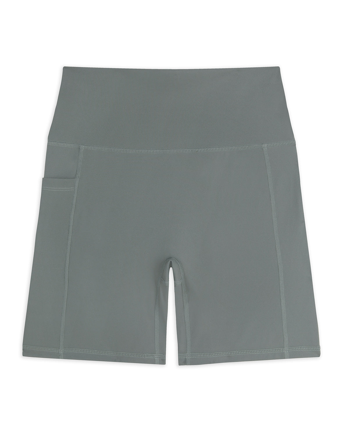 SoftSculpt Women's High-Waisted Cycling Shorts - Breathable & Moisture-Wicking Biker Shorts for Yoga, Running & Gym Workouts - Comfortable Stretchy Sage Green Workout Shorts for Active Women