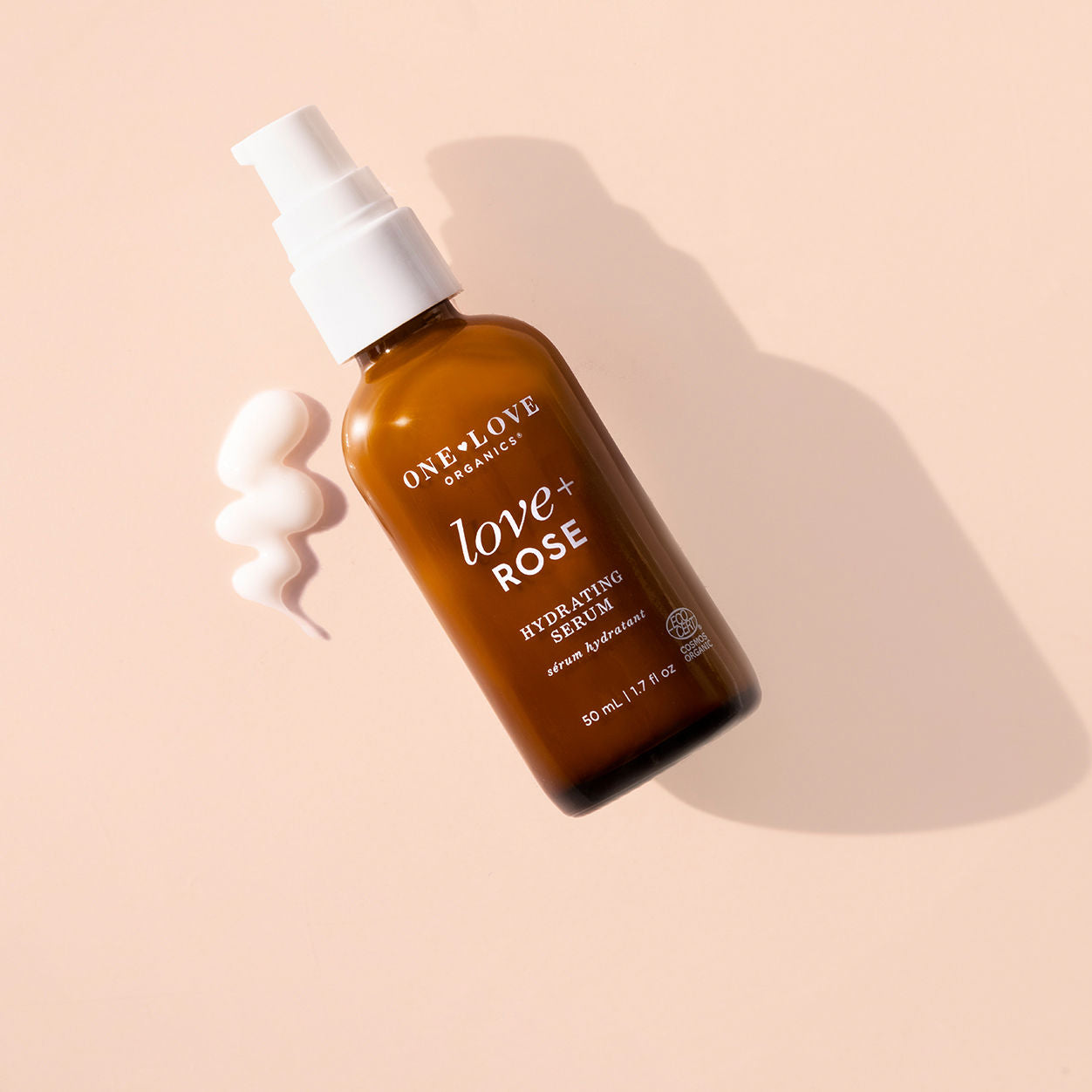 Love + Rose Hydrating Serum for Face - Anti-Aging Moisturizer with Hyaluronic Acid & Vitamin E - Perfect for Dry Skin Care & Night Routine