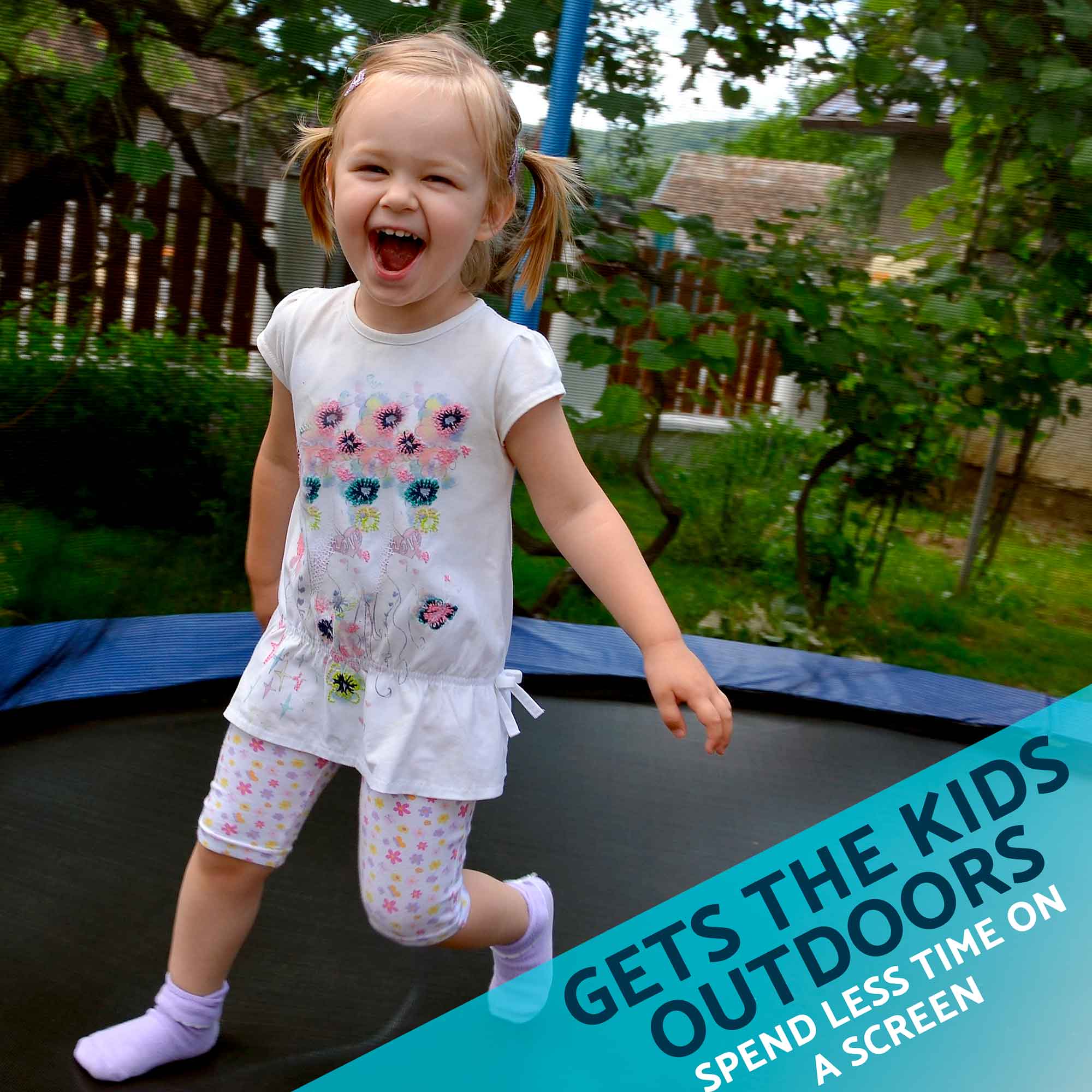 12ft Heavy Duty Outdoor Trampoline for Kids with Safety Enclosure Net, Anchor Kit & Ladder - Durable Backyard Bounce Toy for Children's Playground, Garden, Park Fun (Model DL95)