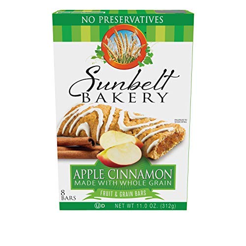 Sunbelt Bakery Fruit & Grain Cereal Bars - 4 Flavor Variety Pack, 32 Healthy Snack Bars (8 Count x 4 Packs), No Preservatives, Non-GMO - Perfect for Breakfast On-The-Go, Lunchboxes & Office Snacks